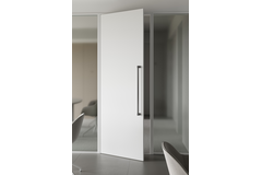 Deurgreep dubbel CASEY BIG BA736 L768 aluminium zwart textuur / mat zwart